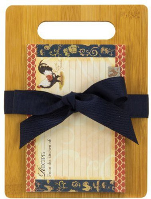 

Brownlow Gifts Chateau Rooster Bamboo Cutting Board Gift Set