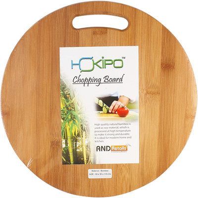 

HOKIPO Eco-friendly Premium Natural Bamboo Cutting Board(Brown Pack of 1)