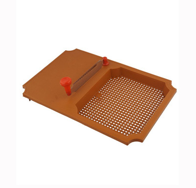 

Magic's Max Cut And Wash Vegetables And Fruits Stainless Steel, Plastic Cutting Mat(Brown Pack of 1)