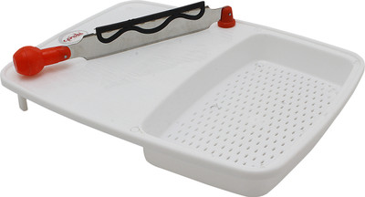 

Capital Delux Cut-N-Wash Plastic Cutting Board(White Pack of 1)