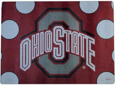 

Game Day Outfitters Ncaa Ohio State Buckeyes Cutting Board With Polka Dots And Team Logo