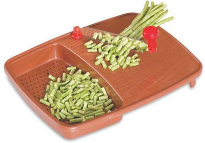 

Capital Cut And Wash Vegetable & Fruits Cutting Board Plastic Cutting Board(Brown)