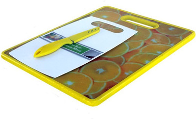 

Chrome Plastic Cutting Board(Yellow Pack of 3)