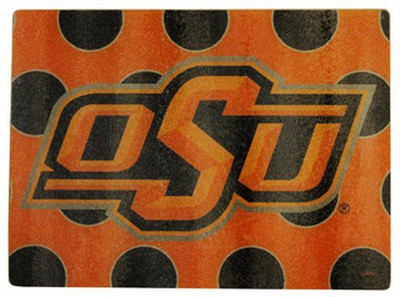 

Game Day Outfitters Ncaa Oklahoma State Cowboys Cutting Board With Polka Dots And Team Logo