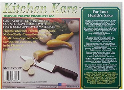 

Kitchen Kare Acrylic Plastic Products Cutting Board