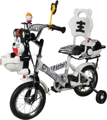 

HLX-NMC HAPPY TIGER 12 INCH KIDS BICYCLE ZEBRA STYLE 12 T Recreation Cycle(Single Speed, White, Black), Black;white
