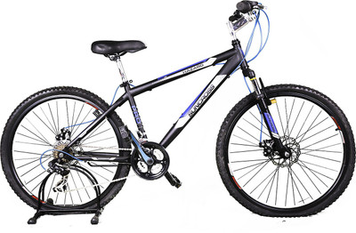 

SUNCROSS Hazard 26 MS Dual Disc Black&Blue 26 T Mountain/Hardtail Cycle(21 Gear, Black)