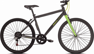 

BSA Mach City Munich 26 T Hybrid Cycle/City Bike(21 Gear, Black, Green)