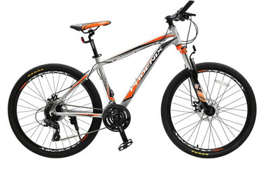 

Phoenix Mtb Kx-668Al Silver 26 T Mountain/Hardtail Cycle(24 Gear, Orange)