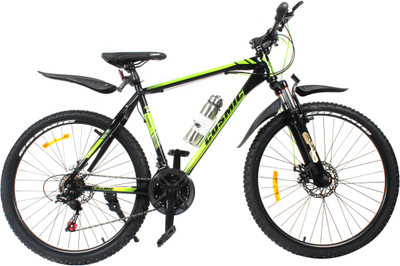 

COSMIC ELDORADO 1.0L 21 SPEED MTB BICYCLE BLACK/GREEN-PREMIUM EDITION 26 T Mountain/Hardtail Cycle(21 Gear, Black, Green)