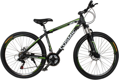 

COSMIC ENTOURER 27.5 MTB 21 SPEED BICYCLE BLACK/GREEN-SPECIAL EDITION 27.5 T Mountain/Hardtail Cycle(21 Gear, Black, Green)