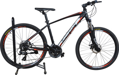 

Longhorn Black Cat 26 Inches 24 Speed 26 T Mountain/Hardtail Cycle(24 Gear, Black, Red)