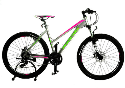 

Phoenix Pink Silver 26 T Mountain/Hardtail Cycle(24 Gear, Pink, Green)