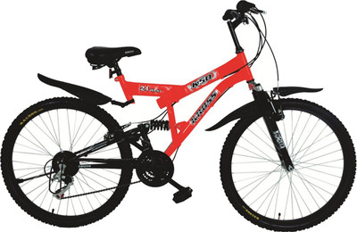 

Kross K-50 26T Multi Speed 26 T Mountain Cycle(18 Gear, Multicolor), Black;red