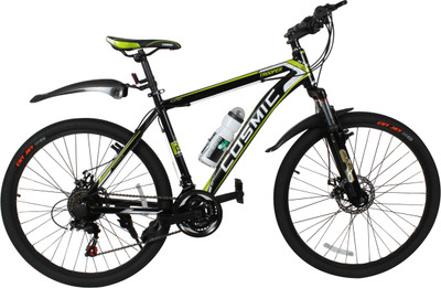 

COSMIC TROOPER DISC BRAKE 21 SPEED MTB BICYCLE BLACK/GREEN-SPECIAL EDITION 26 T Mountain Cycle(21 Gear, Black, Green)