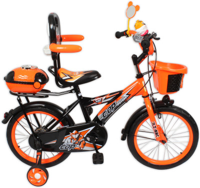 

HLX-NMC KIDS BICYCLE 16 BOWTIE ORANGE/BLACK 16 T Recreation Cycle(Single Speed, Orange, Black), Black;orange