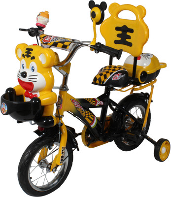 

HLX-NMC HAPPY TIGER 12 INCH KIDS BICYCLE YELLOW/BLACK 12 T Recreation Cycle(Single Speed, Yellow, Black), Black;yellow