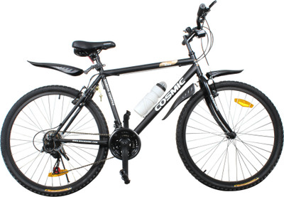 

COSMIC JUSBIKE 21 SPEED MTB BICYCLE BLACK-PREMIUM EDITION 26 T Hybrid Cycle/City Bike(21 Gear, Black)