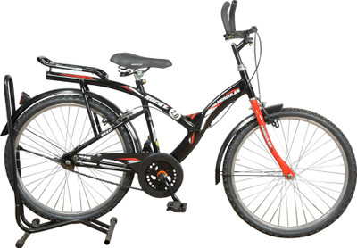 

HERCULES Rocky 2.0 24 Inches Black & Red 24 T Mountain/Hardtail Cycle(Single Speed, Multicolor)