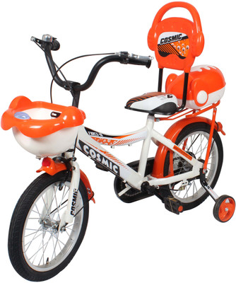 

COSMIC 16 INCH FORCE 10 KIDS BICYCLE ORANGE 16 T Recreation Cycle(Single Speed, Orange, White)