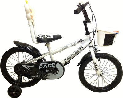 

HLX-NMC KIDS BICYCLE 16 PACE WHITE/BLACK 16 T Recreation Cycle(Single Speed, White, Black), Black;white