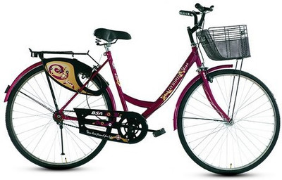 

BSA SHINE 26 26 T Girls Cycle/Womens Cycle(Single Speed, Gold), Pink