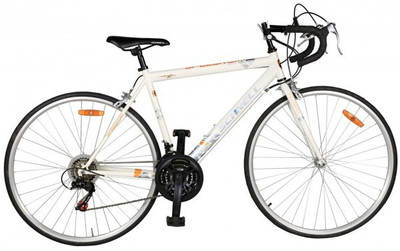 

Schnell SPEEDROM 700x23c 28 T Road Cycle(18 Gear, White, Gold, Blue)