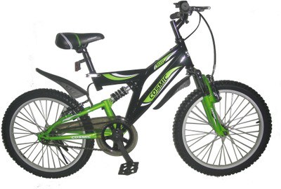 

COSMIC BEAST 20 INCH MTB BICYCLE BLACK/GREEN 20 T Recreation Cycle(Single Speed, Black, Green)