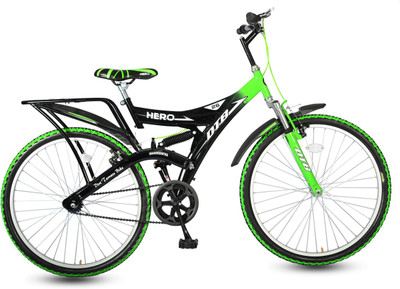 

Hero Ranger Single Speed Dtb Vx 26T - BG 26 T Mountain Cycle(Single Speed, Multicolor), Black;green