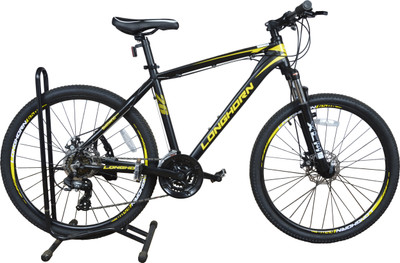 

Longhorn Kayon 26 Inches 21 Speed 26 T Mountain/Hardtail Cycle(21 Gear, Black, Yellow)