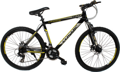 

COSMIC TRUCE 21 SPEED HARD TAIL BICYCLE BLACK/YELLOW - SPECIAL EDITION 26 T 21 Gear Mountain/Hardtail Cycle(Black, Yellow)