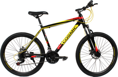 

COSMIC MONDO 21 SPEED MTB BICYCLE BLACK/YELLOW-SPECIAL EDITION 26 T 21 Gear Mountain/Hardtail Cycle(Black, Yellow)