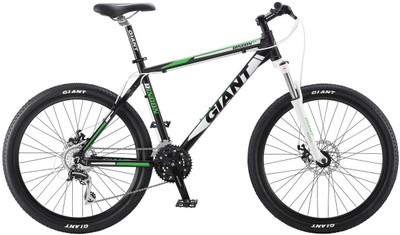 

Giant Rincon Disc 26 T Mountain/Hardtail Cycle(24 Gear, Green), Black