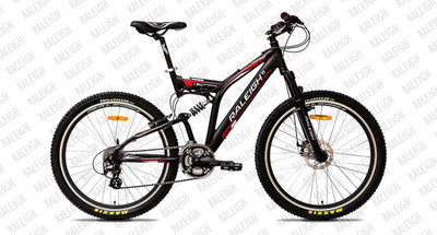 

Raleigh Shock Blaze 21Speed 26'' Black/Red 26 T Mountain Cycle(21 Gear, Red)