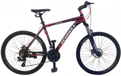 

Schnell CYCLONE 26 T 21 Gear Mountain/Hardtail Cycle(Black, Red)