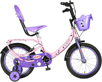 

Hero Peppy 16T 16 T Single Speed Recreation Cycle(Multicolor), Black;pink