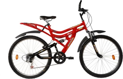 

HERCULES DYNAMITE 6 Speed 26 T Mountain Cycle(6 Gear, Black), Red