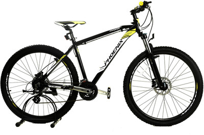 

Phoenix Hydra 27.5 Black/Yellow/White 26 T Mountain/Hardtail Cycle(24 Gear, Yellow)