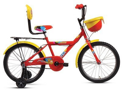

BSA Smiley 16 16 T Single Speed Recreation Cycle(Yellow), Red