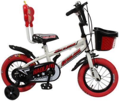 

HLX-NMC KIDS BICYCLE 12 PRINTED TYRE RED WHITE/RED 12 T Recreation Cycle(Single Speed, White, Red)