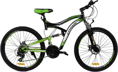 

COSMIC VOYAGER-2.0L MTB 21 SPEED BICYCLE BLACK/GREEN-SPECIAL EDITION 26 T Mountain Cycle(21 Gear, Black, Green)