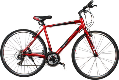 

COSMIC SHUFFLE 700 C ALLOY HYBRID BICYCLE RED - SPECIAL EDITION 28 T Hybrid Cycle/City Bike(21 Gear, Red)
