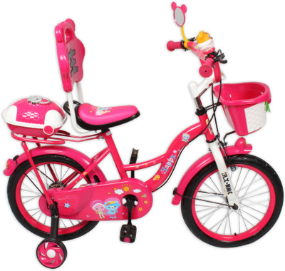 

HLX-NMC KIDS BICYCLE 16 HAPPY DARK PINK 16 T Recreation Cycle(Single Speed, Pink)