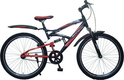 

Hero RX-1 26T Single Speed Sprint 26 T Mountain Cycle(Single Speed, Multicolor), Black;red