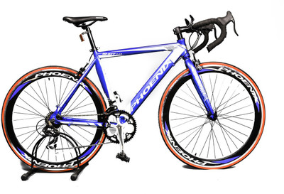 

Phoenix Shot1.0 MS Road Bike Blue&White 28 T Road Cycle(18 Gear, Blue)