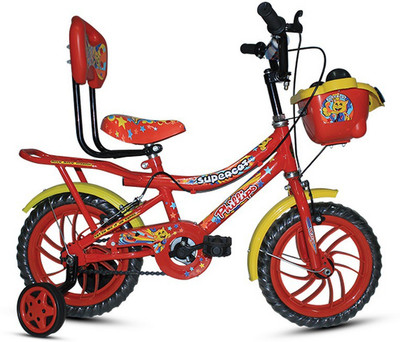

BSA SUPERCAT 14" 14 T Recreation Cycle(Single Speed, Yellow), Red