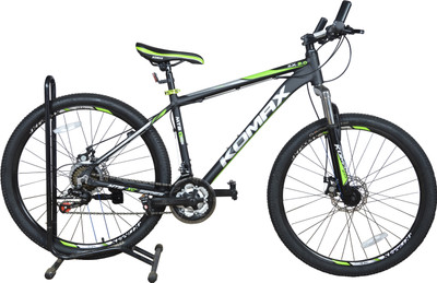 

Longhorn Komax ZX 2.0 26 Inches 21 Speed 26 T Mountain/Hardtail Cycle(21 Gear, Black, Green)