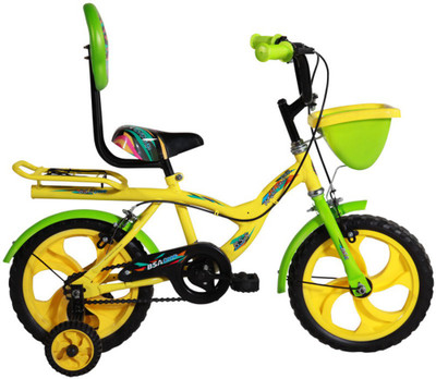 

BSA CHAMP ROCKY JUNIOR 14 INCH BICYCLE YELLOW 14 T Recreation Cycle(Single Speed, Yellow)