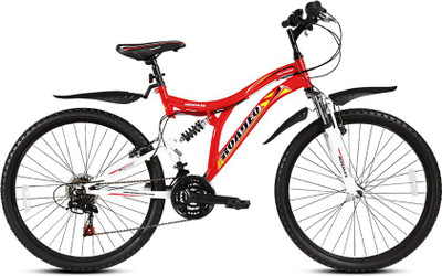 

HERCULES Wayfinder 26 Inches Muti Speed Red&White 26 T Mountain Cycle(18 Gear, Multicolor)