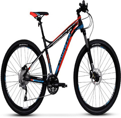 

Montra Rock 650B HD 30 Speed 27.5 T Mountain/Hardtail Cycle(27 Gear, Black, Blue, Red)